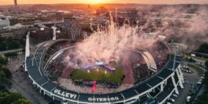 Gothia Cup opening ceremony fireworks